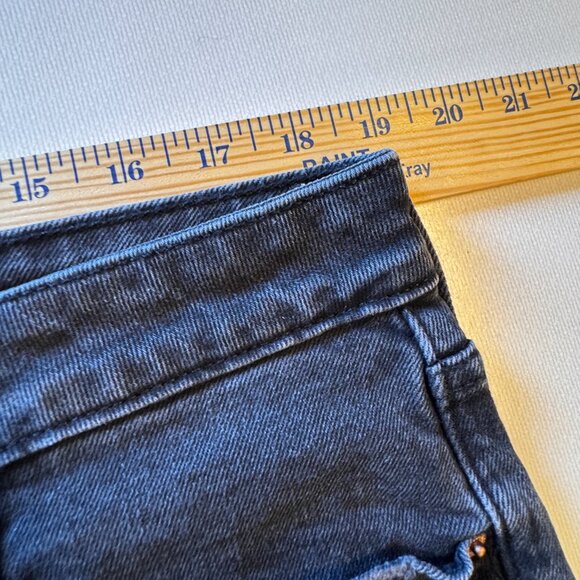 Old Navy Black Denim Shorts Sz 16 OG Straight High Rise Secret Smooth Pockets … - Picture 5 of 10